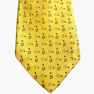 Robert Talbott Best of Class T Tie Square Geometric Gold Yellow Silk Nordstrom